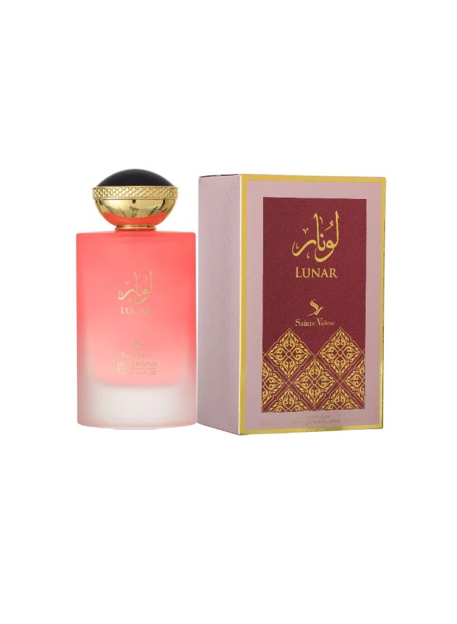 Saint Valery Lunar Eau De Parfum 100ml | Celestial Floral Fruity Fragrance for Women | Premium Saudi Arabian Luxury Perfume for Timeless Elegance & Radiant Feminine Charm